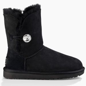 UGG Black Bailey boot with bling